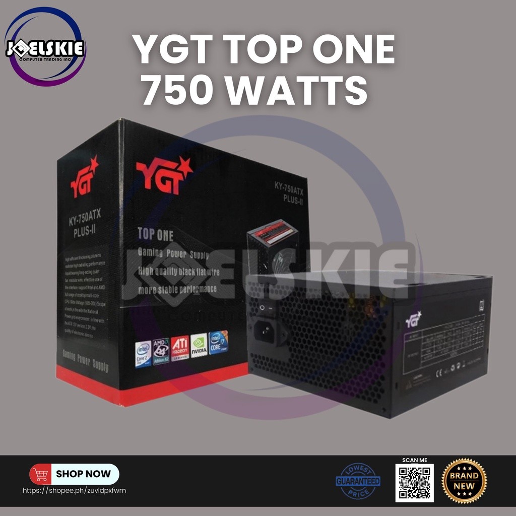 YGT TOP ONE PSU 6-PIN, KY-750ATX PLUS-II, POWER SUPPLY UNIT 750 WATTS ...