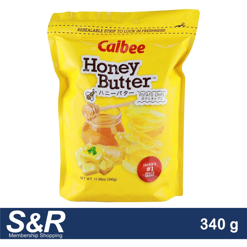 Calbee Honey Butter Potato Chips 340g | Shopee Philippines