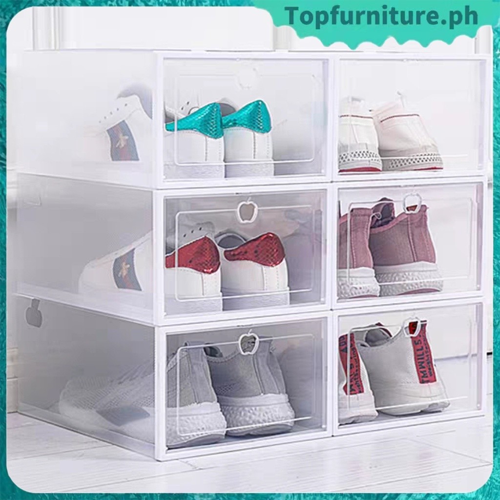 PHShoe Box Big Size Foldable Colorful Drawer Case Storage Organizer ...