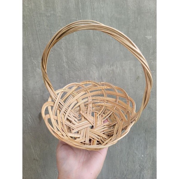 Native Coco Midrib Basket with Handle 6 8 inch | Shopee Philippines
