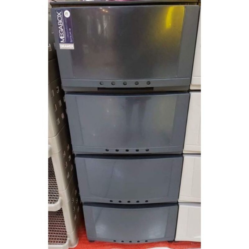 MegaBox 4Layers Plastic Drawer MG-164 (easy to assemble) | Shopee ...