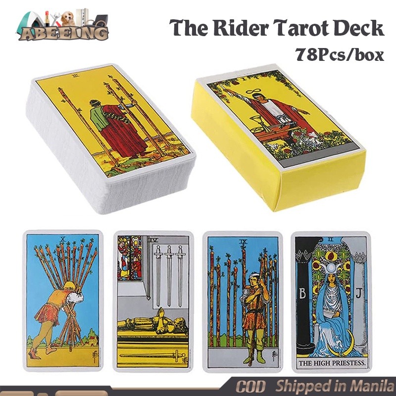 78Pcs/Box Tarot Cards Radiant Rider Waite The Rider Tarot Deck For ...