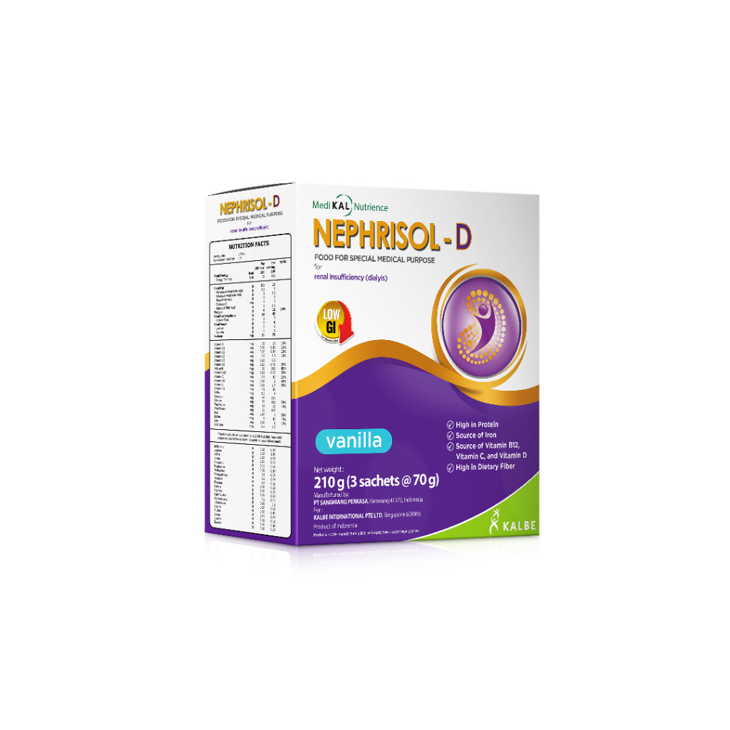 Nephrisol D Vanilla Low GI 210 Grams 1 Box | Shopee Philippines
