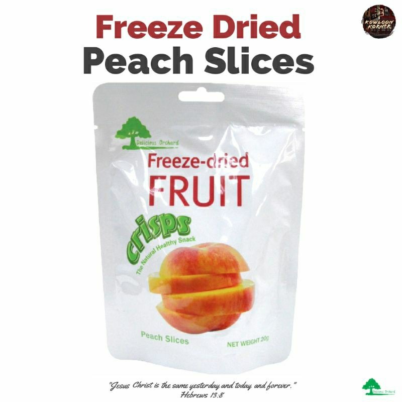 Freeze Dried Peach Slices (Delicious Orchards Brand) | Shopee Philippines
