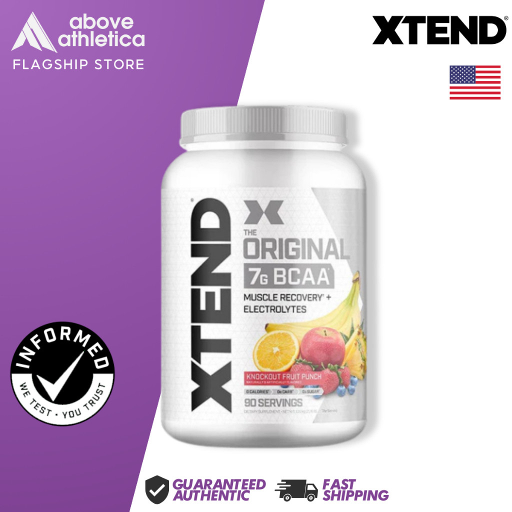 Xtend Original BCAA Powder 90 Serve Sugar Free Muscle Recovery Amino ...