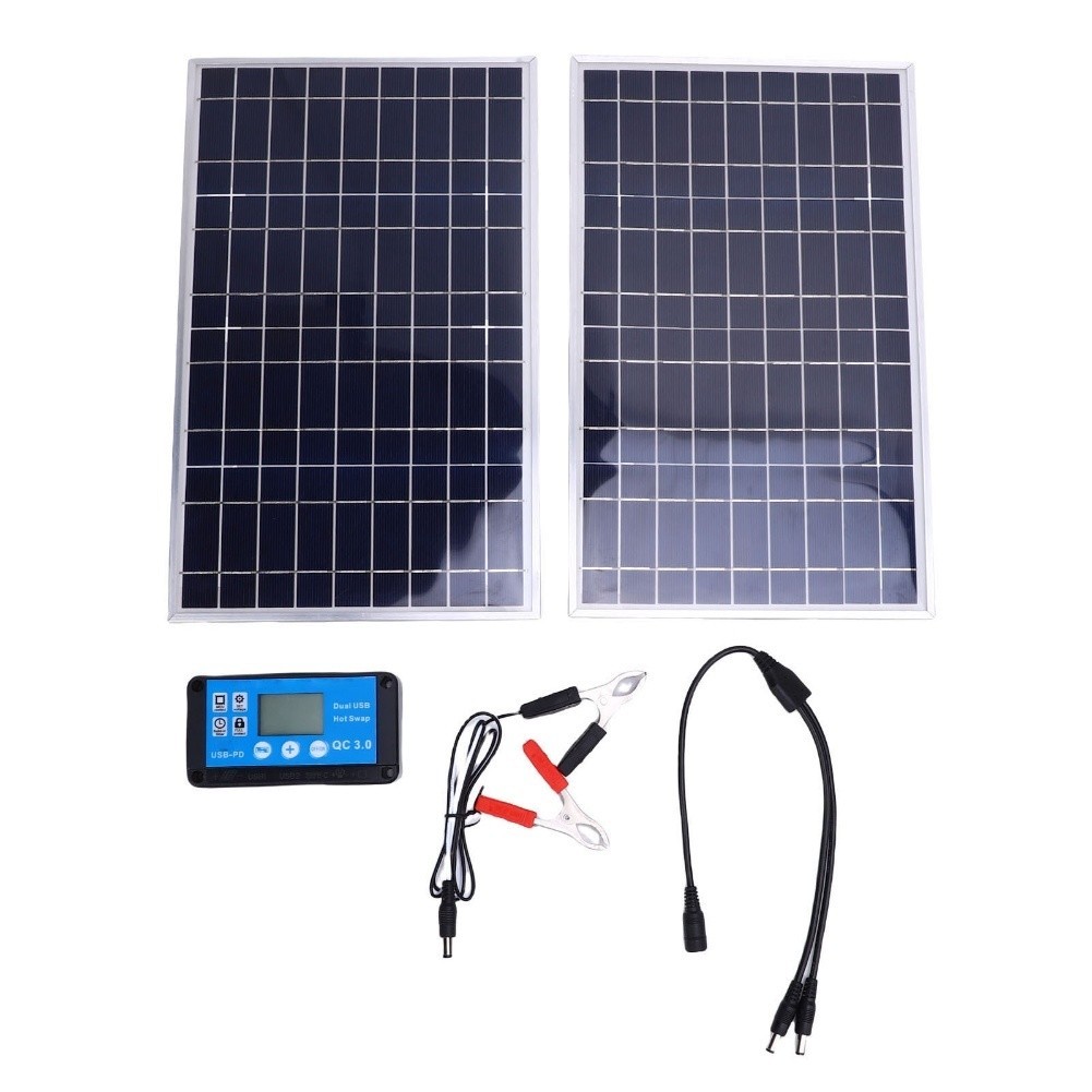 200W Portable Solar Panel Kit: High-Efficiency Charging for RVs ...