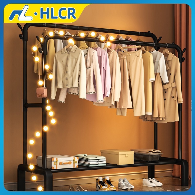 Bedroom clothes hanger floor drying rack balcony drying Rack Single ...