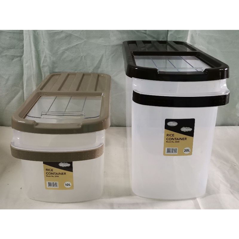 Rice Container w/ cup & wheels ( 10L / 20L ) | Shopee Philippines