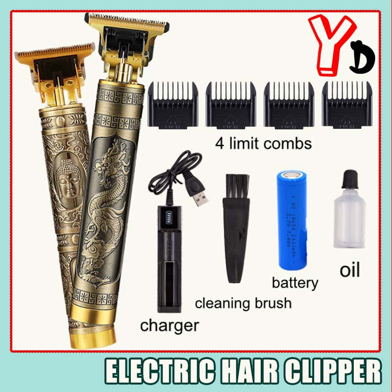 Electric Hair Clipper Razor Hair Cut Rechargable Original Complete Set ...