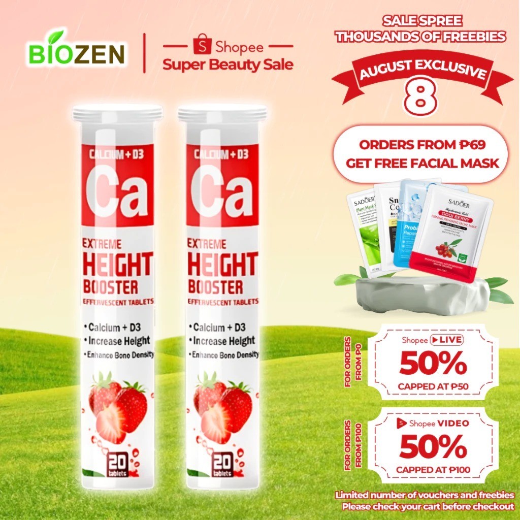 Extreme Height Booster Effervescent Tablet Natural Height Growth ...