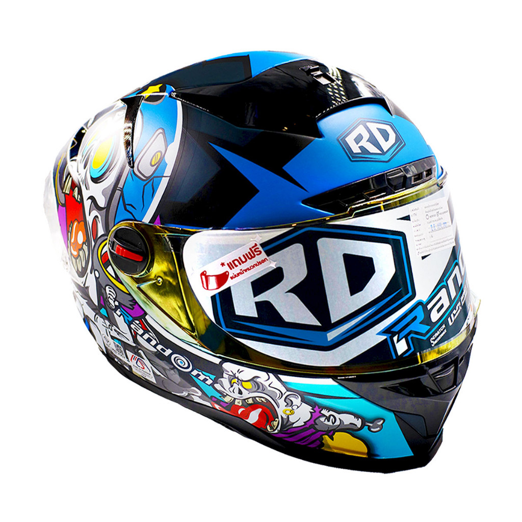 RD Random Full Face Helmet DeadHeads (FREE VISOR and HELMET BAG ...