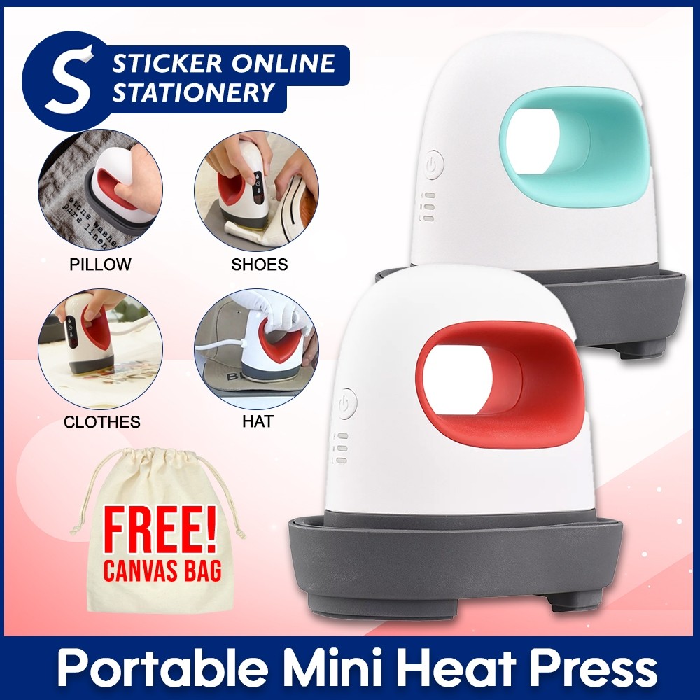 Portable Mini Heat Press Machine Compact Iron Easy Press for T-Shirt ...