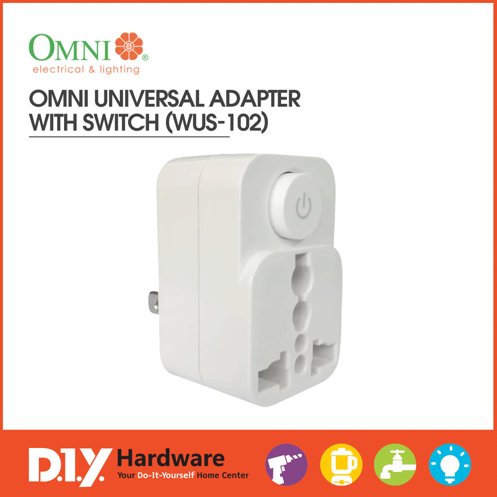 Omni Universal Adapter With Switch WUS-102 | Shopee Philippines