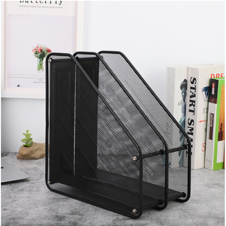 2 Tier File Frame/file Bar/magazine Rack Office Organizer Desk Storage ...