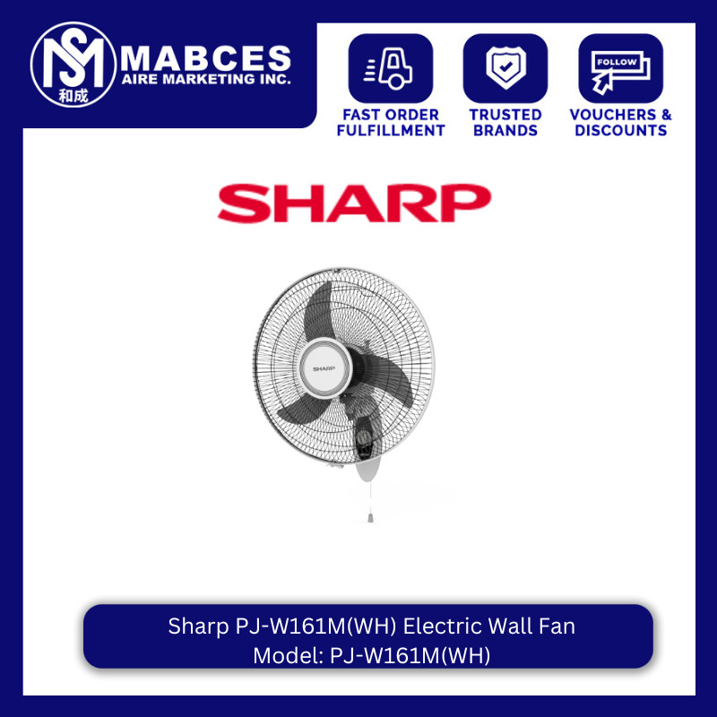 Sharp PJ-W161M(WH) Electric Wall Fan | Shopee Philippines