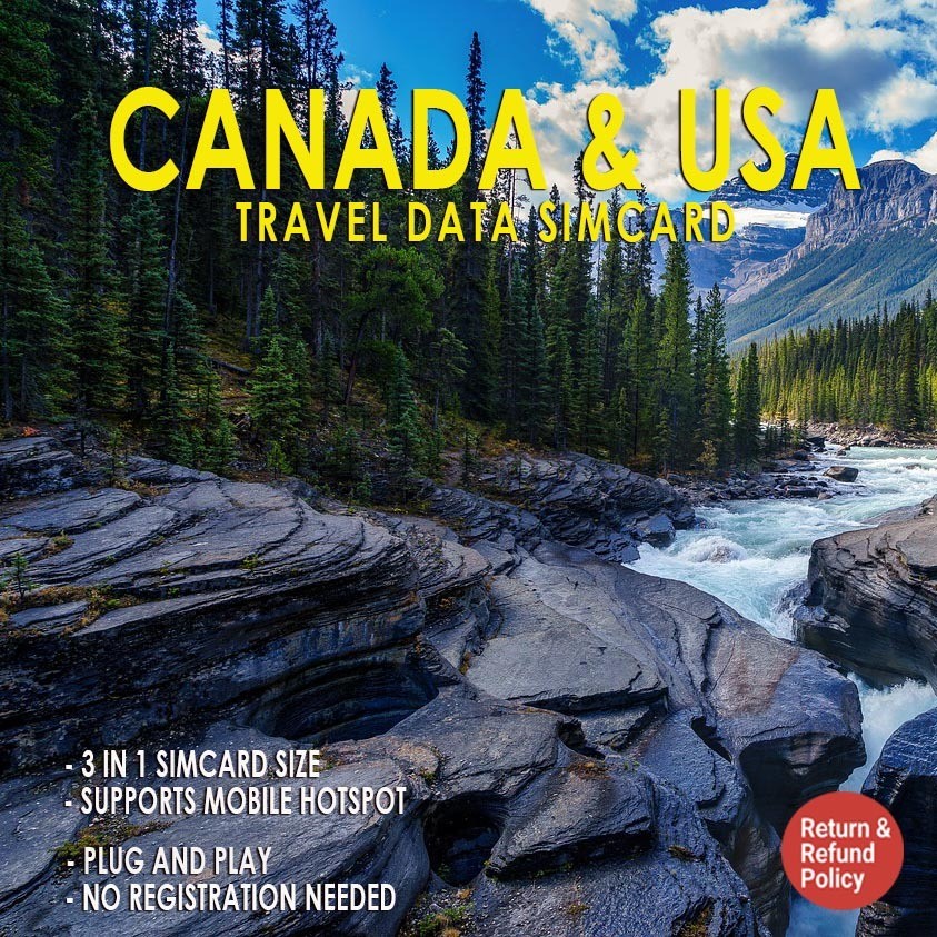 CANADA - USA TRAVEL DATA SIM CARD | Shopee Philippines