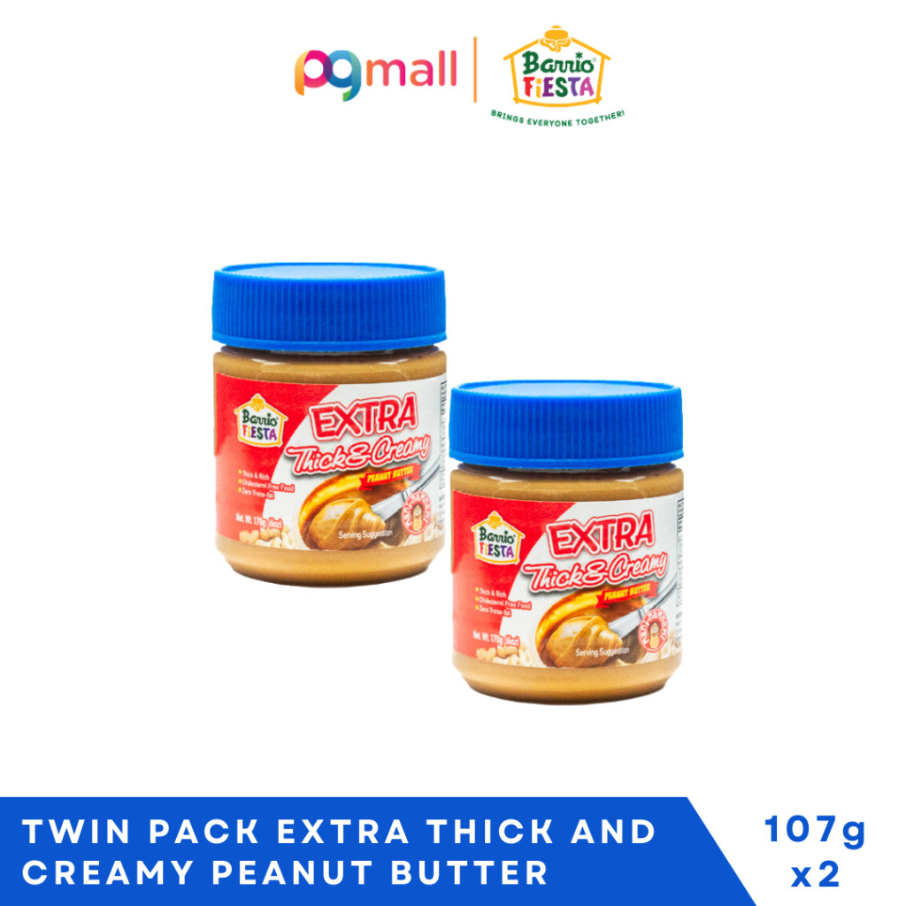 Barrio Fiesta Extra Thick & Creamy Peanut Butter 170g Twin Pack ...