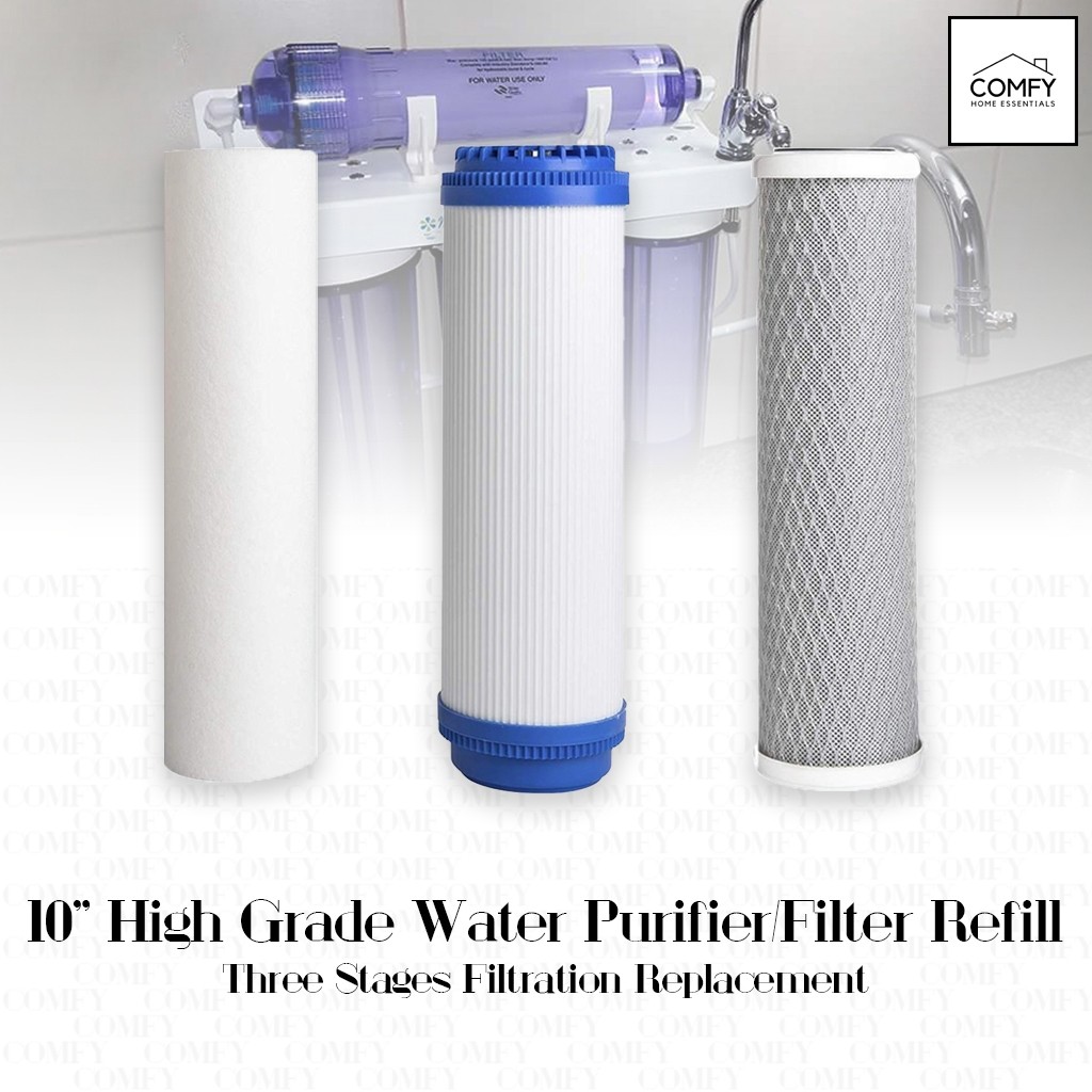 High Grade 10 Inches Water Filter Refill 1st 2nd 3rd Stage PP Sediment ...