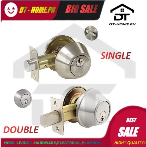 DEAD BOLT High Security Single Cylinder Deadbolt Lock Entrance Lockset ...