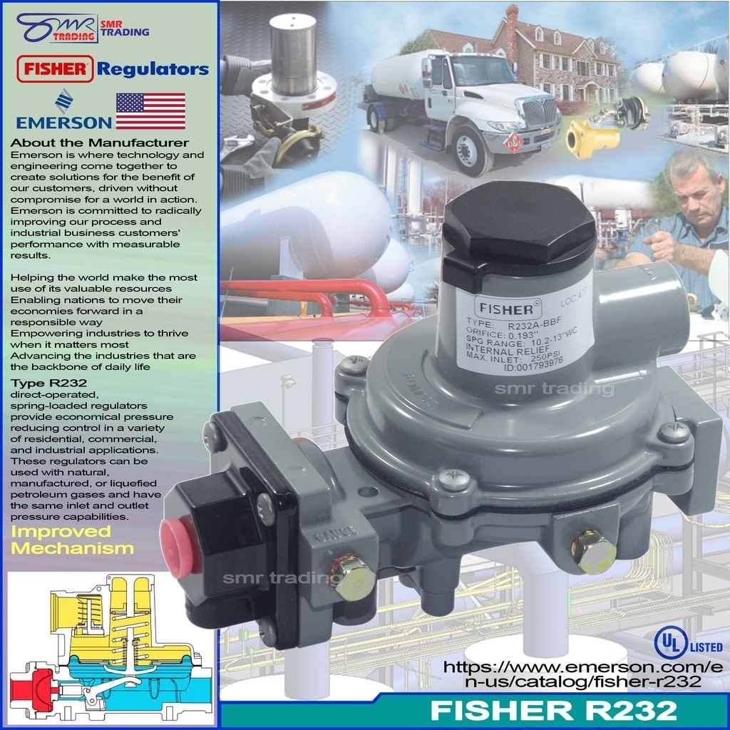 COMMERCIAL REGULATOR FISHER R232 | Shopee Philippines