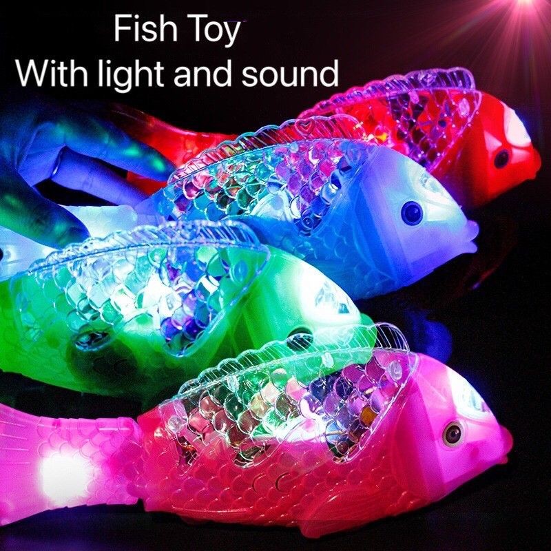 Colorful Funny Fish Toy with Light and Sound (BATTERIES ARE NOT ...