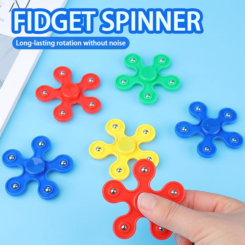 5Pcs{Q;Fidget^yK?Spinner Toy Gyro Fidget Spinner Stress Relieve Toys ...