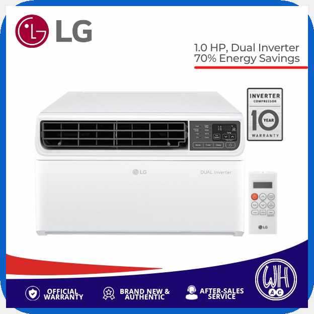 LG LA100GC2 1hp Dual Inverter Window Type Aircon, 70% Energy Savings ...