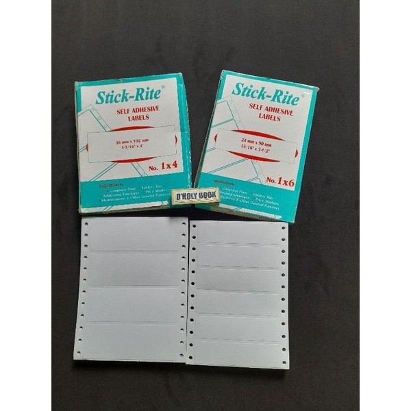 Stick Rite Self Label-1x4(136pcs) or 1x6(204pcs) | Shopee Philippines