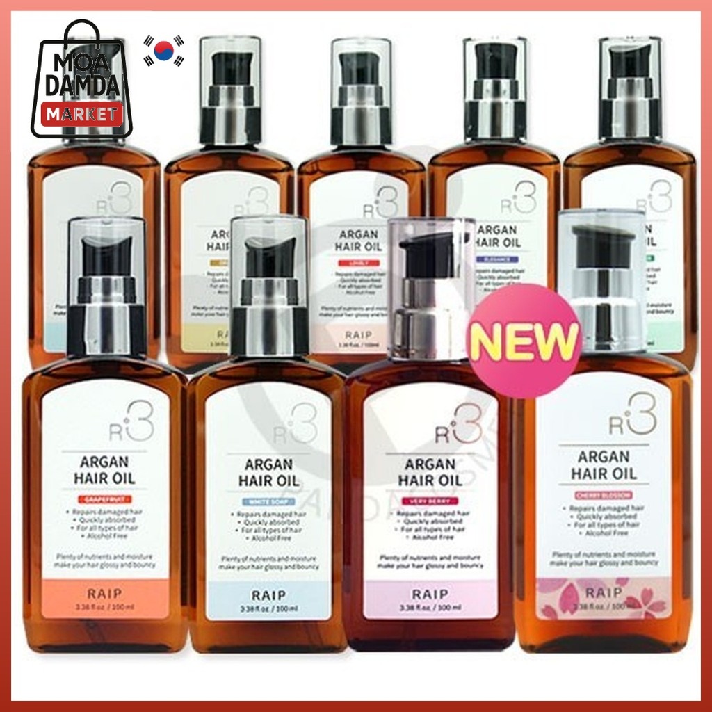 RAIP R3 Argan Hair Oil Essence 100ml (10Types) | Shopee Philippines