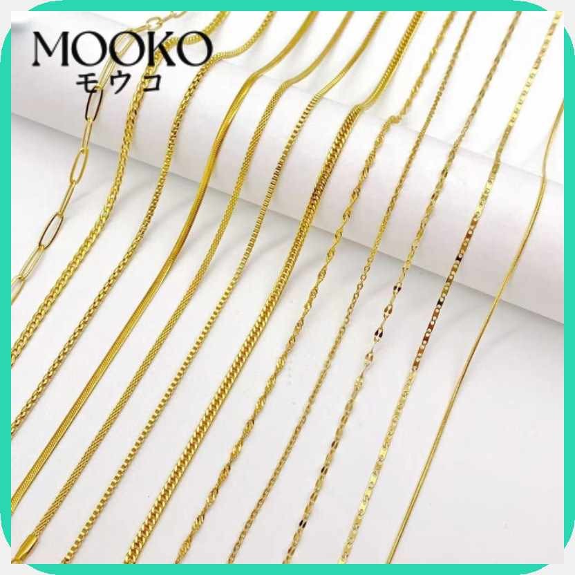 [MOOKO].vr)Stainless,a]Steel>gh)Gold}eq)Necklace}Df)Chain}rS)(Non ...
