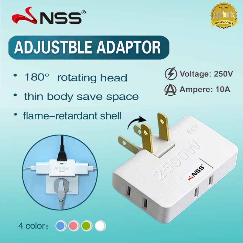 Extension Adaptor Socket Outlet Power Adapter Ultra Thin Three Plug ...