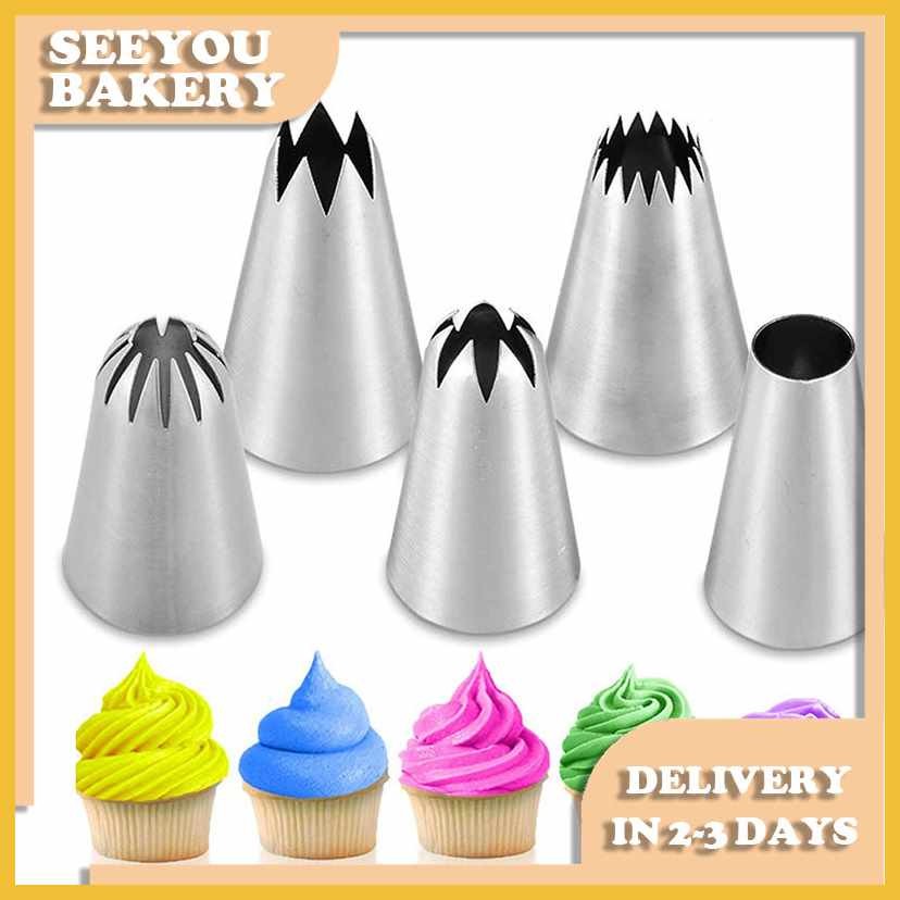 Large/p}Icing_X?Piping~xf*Nozzles~NC*Decorating~aU*Tip~Hk*for~Hy*Cake ...