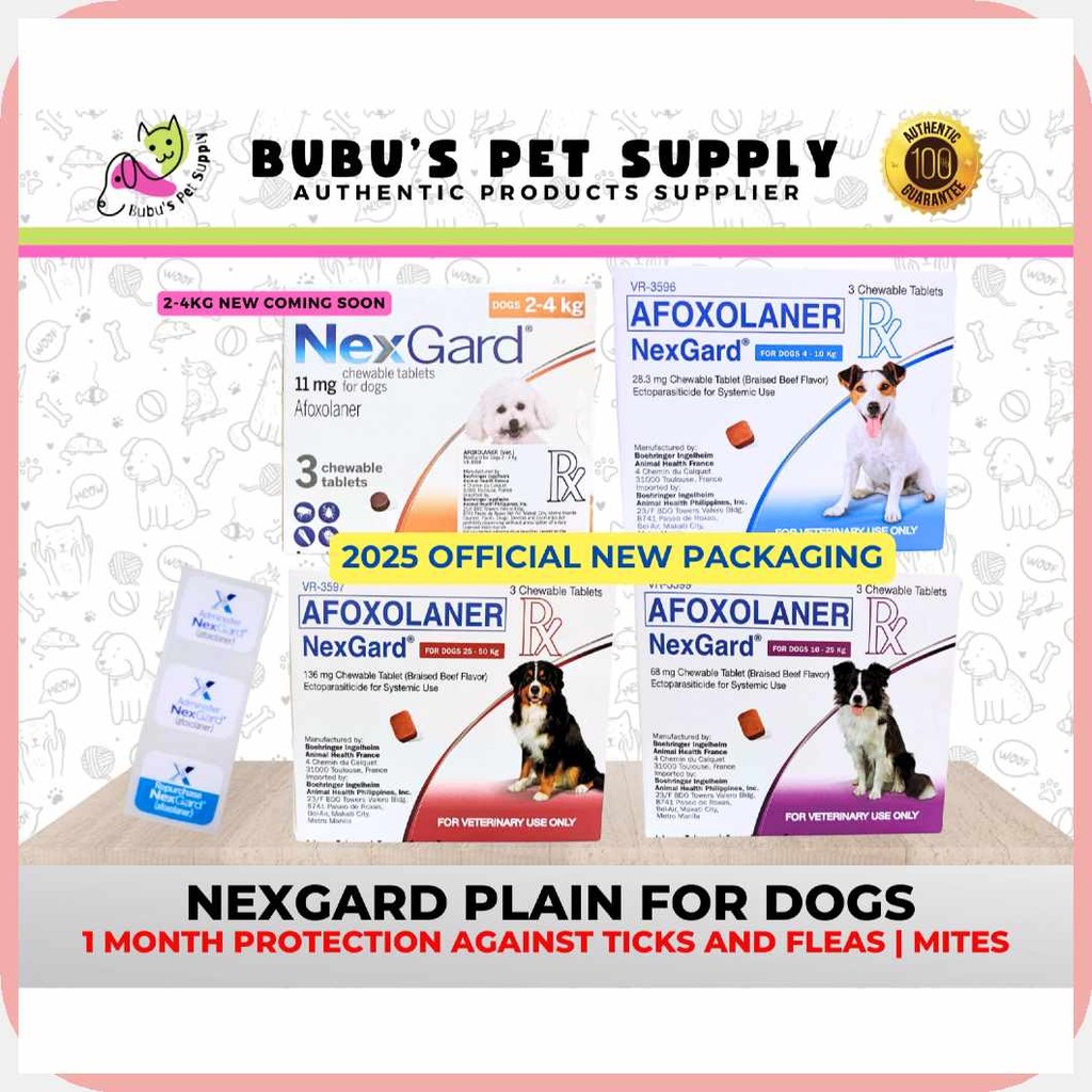 NexGard)My#Plain|PA?for`s;Dogs&Chewable&with&FREE&STICKER&against Ticks ...