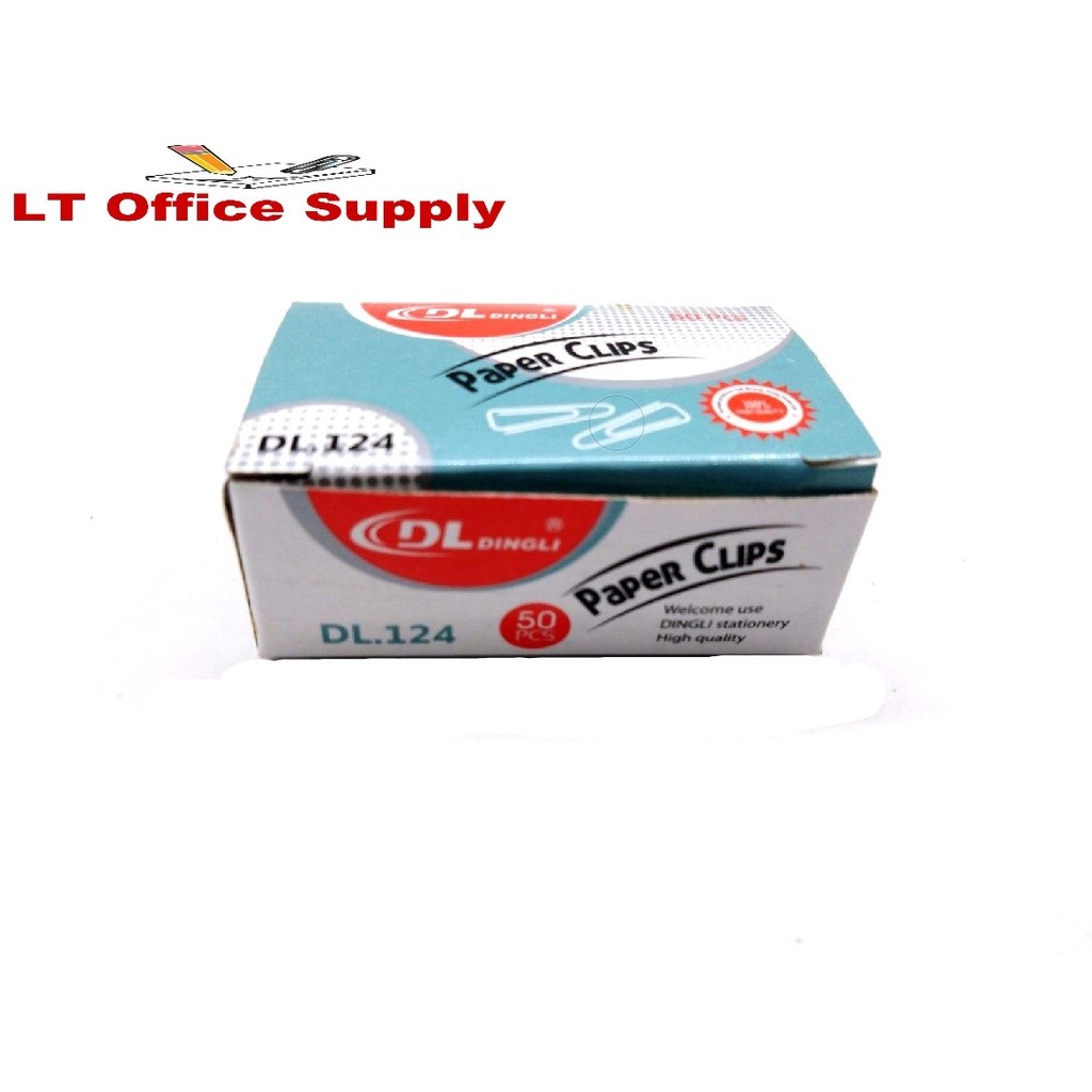 Dingli Paper Clips 1 Box X 50 PCS (DL.124) | Shopee Philippines