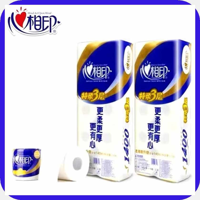 TC.l`Bathroom%G*tissues~IB*Unscented~Xl*1400g~dX*3-PLY~Hu+(10ROLLS ...