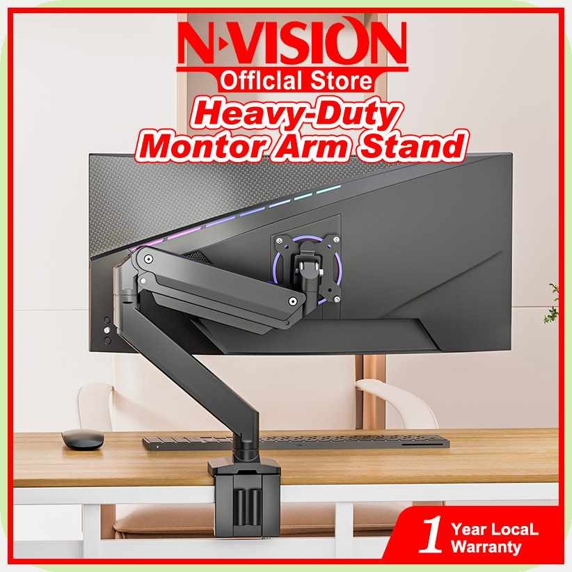 Single Monitor Stand Mount Arm- Adjustable Gas Spring Monitor Arm ...