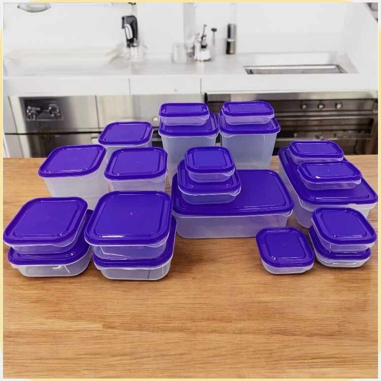 17PCS/SET!Fc)Stackable!oG>Food$oz^Storage/zs^Containers/gr^Fridge/wA ...