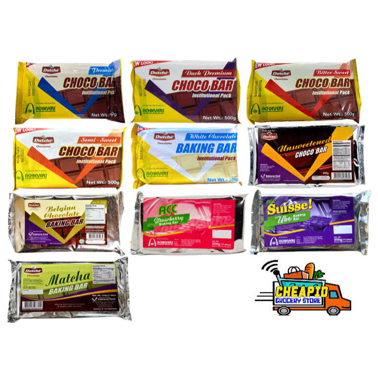 ACC Chocolate Bar 500g /Premium/Dark/Bitter/Semi/White/Unsweetened ...