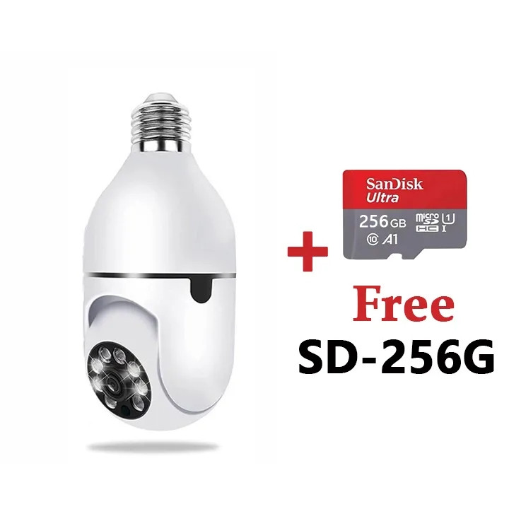 CCTV V380 Pro Bulb Camera No WIFI Needed 5G Wireless Connect To ...