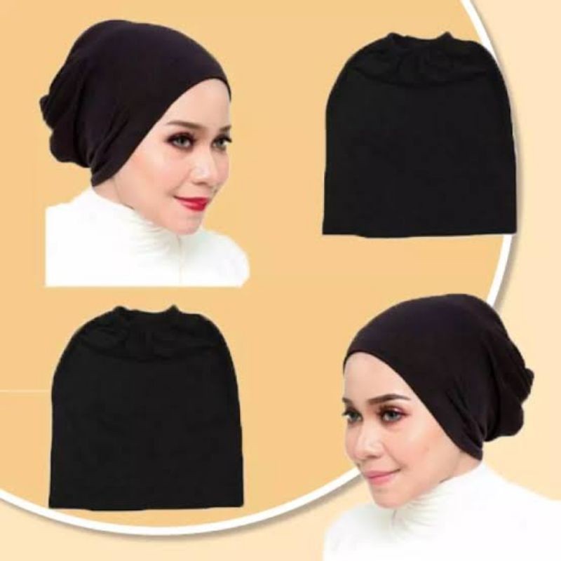 10 pieces Inner Snow Cap Cotton Assorted Color/ All black, & All white ...
