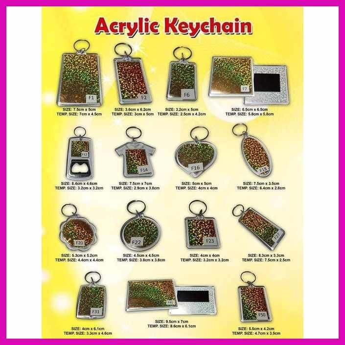 (50pcs)Blank@d!Acrylic,D.Photo>nF)Insert}vU)Keychain}xd)for}Mk)party ...