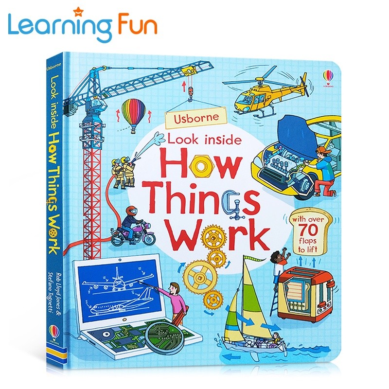 Usborne Look Inside How Things Work 3D Flip Picture Book for Kids ...