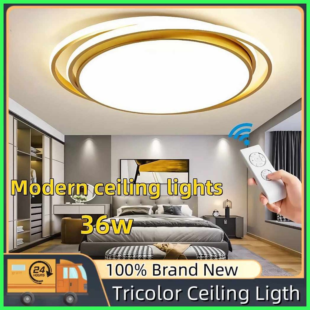 2025 HOT LED Three Color Remote control Dimming Ceiling Light 3color ...