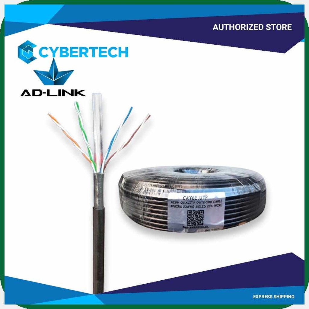 Ad-Link$zn.UTP~F^Cable$eh/CAT6E$HV/100m$GX/Outdoor$Nn/0.5mm$Er:CCA%Im ...