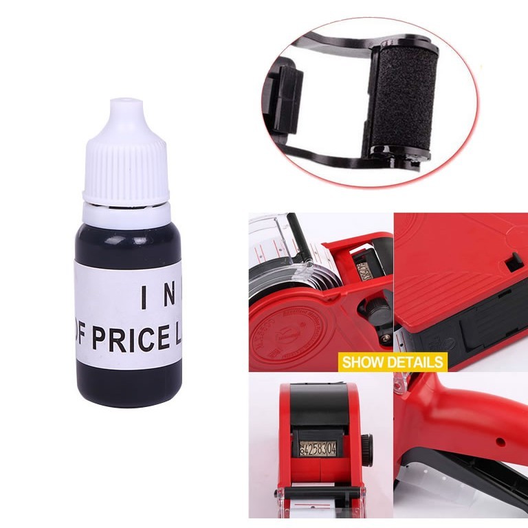 10 ML INK for Price Tag Labeller Refill Ink 10ml | Shopee Philippines
