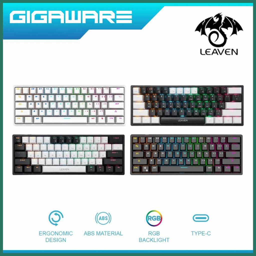 Leaven'BX$K620^m`Mechanical!GI[Keyboard,uD[61,qL[Keys,em[Hot-swappable ...