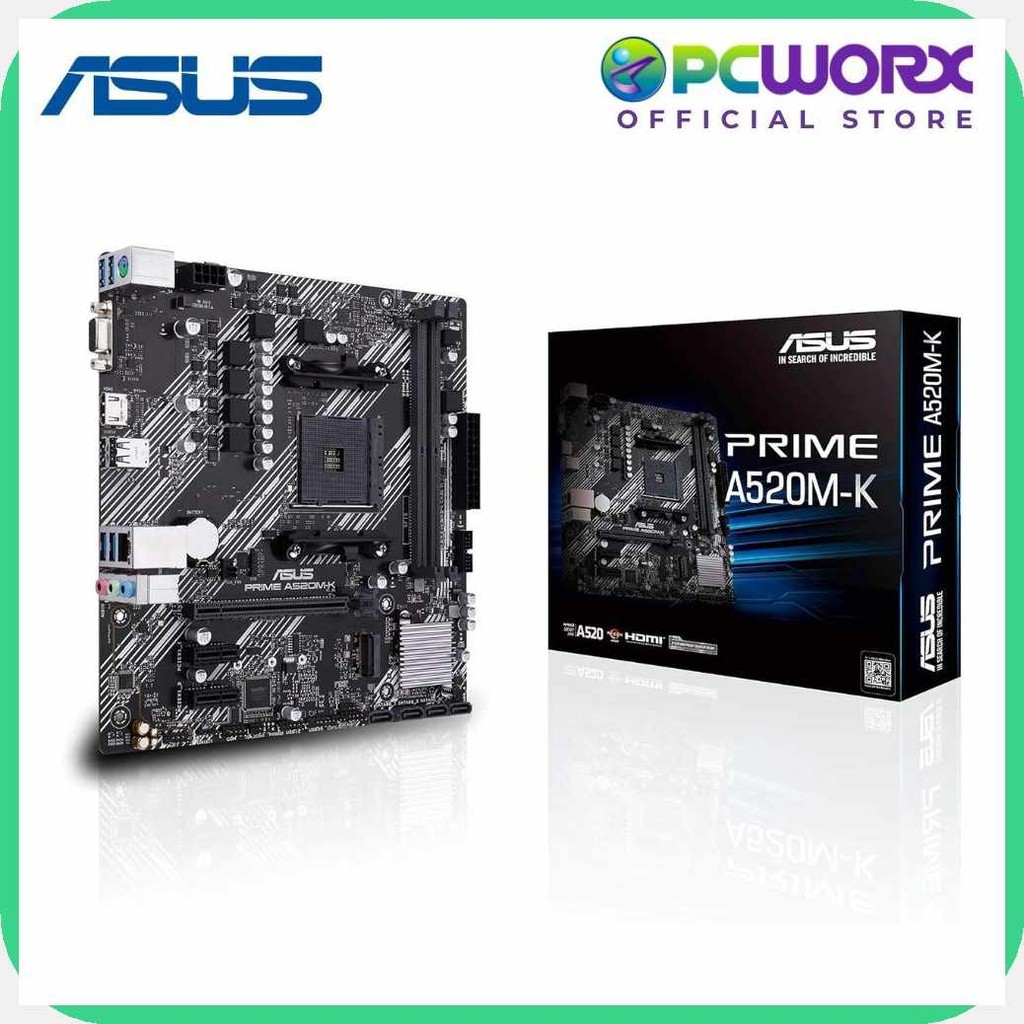 Asus|t;Prime>X)A320M-K)s>/)K>A520M-K)w>AMD*b?Ryzen*l?AM4*w?DDR4 HDMI ...