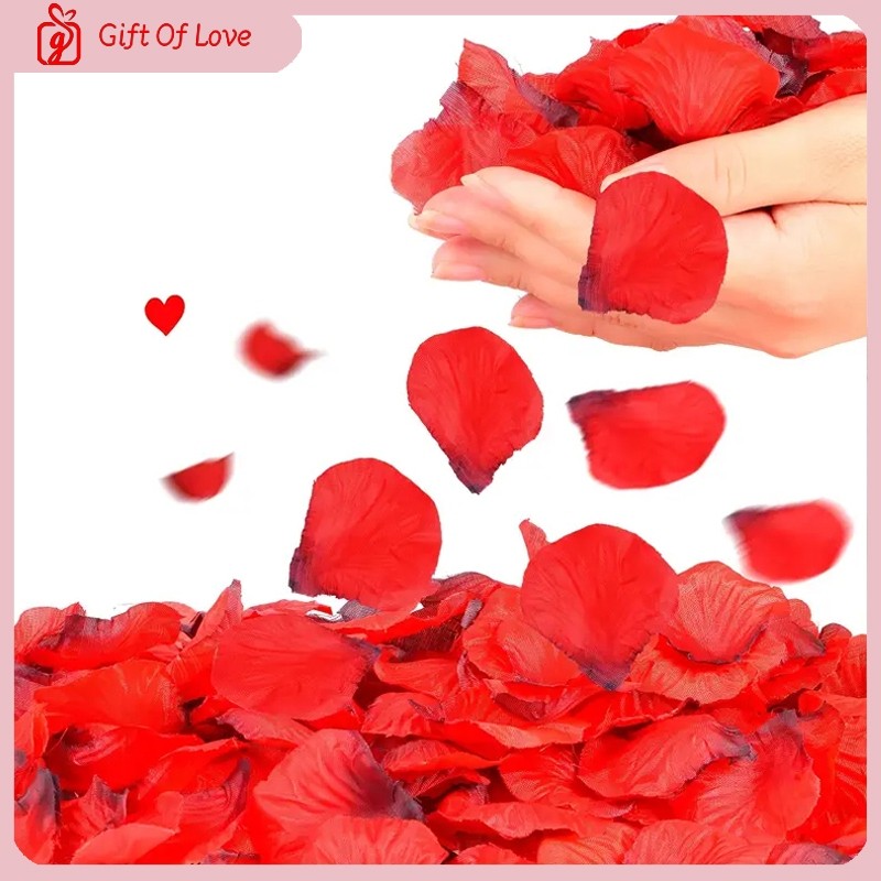 100PCS Simulation Rose Flower Petals For Wedding Decor/Valentine's Day ...
