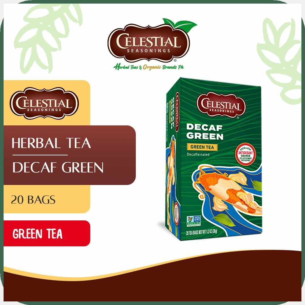 CELESTIAL&DOSEASONINGS$P>HERBAL}vN)TEA}IV)(Green}Ld)Tea)}Um)Decaf}Cc ...