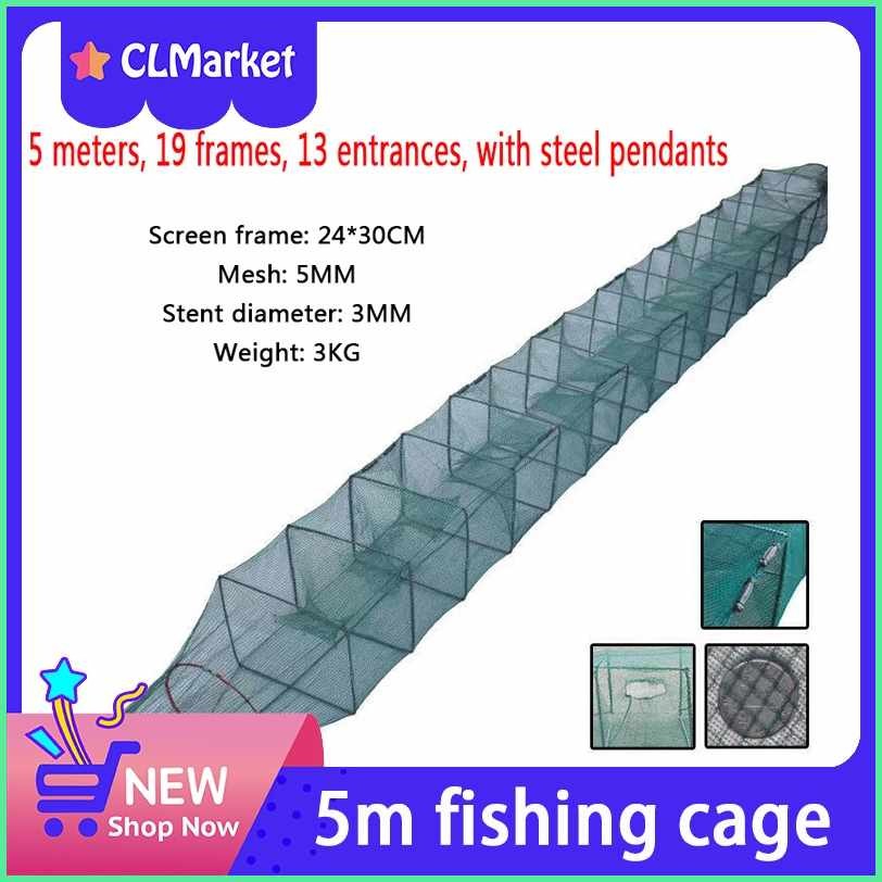Fishing Fishnet Lobster Basket Ground Screen Cage Catch River Shrimp ...